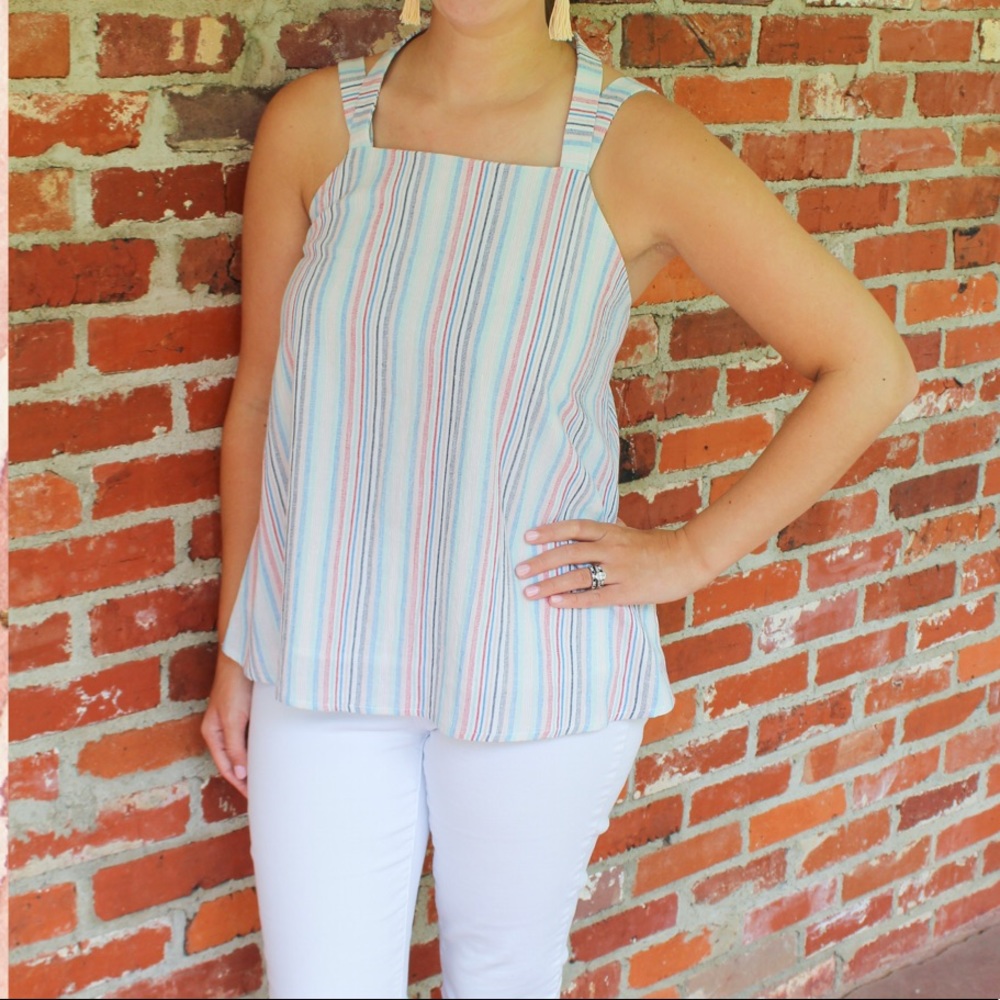 Doe and Rae Multicolor stripe top